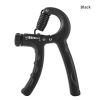 NEW 5-60Kg Gym Fitness Hand Grip Men Adjustable Finger Heavy Exerciser Strength for Muscle Recovery Hand Gripper Trainer - Black