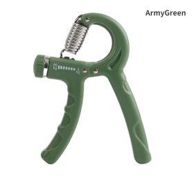 NEW 5-60Kg Gym Fitness Hand Grip Men Adjustable Finger Heavy Exerciser Strength for Muscle Recovery Hand Gripper Trainer - ArmyGreen