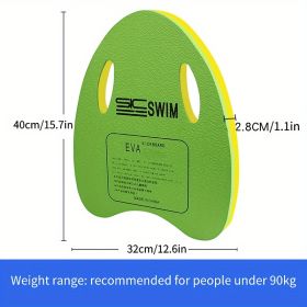 1pc Lightweight Swimming Board; Portable Anti-slip Floating Board For Kids And Adults Swimming Training - Green