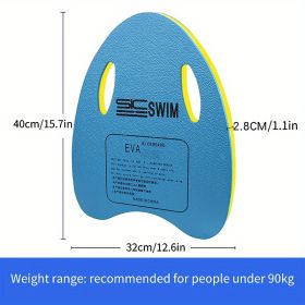 1pc Lightweight Swimming Board; Portable Anti-slip Floating Board For Kids And Adults Swimming Training - Blue