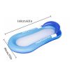 1pc Inflatable Floating Bed; Water Hammock Lounger For Summer Swimming Pool Party - Blue