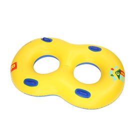 8-shaped Thick Double Swimming Ring Adult Riding Surfing Couple Inflatable Floating Ring - Double' People