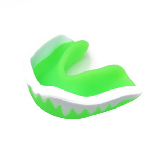 Mouth Guard Gum Shield Professional Mouth Guard for Contact Sports Adult - green-white