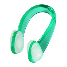 Waterproof Silicone Pool Accessories Swim Earplug Swimming Nose Clip Earplug Suit - Green