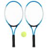 1pair Tennis Rackets With 1pc Tennis Ball & 1pc Bag; For Outdoor Sports; Tennis Playing; Friends And Family Entertainment - Blue