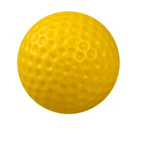 20pcs/pack Golf Hollow Practice Ball; Teaching Practice Ball - Yellow - Pack Of 20