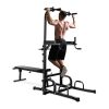 Indoor Strength Training Adjustable Heights Multi-Function Fitness Pull Up Equipment - Black - Style A