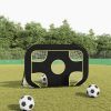 Football Goal Net with Target 47.2"x31.5"x31.5" Polyester - Black