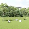 Football Rebounder Net Black 144.1"x35.4"x72" HDPE - Black