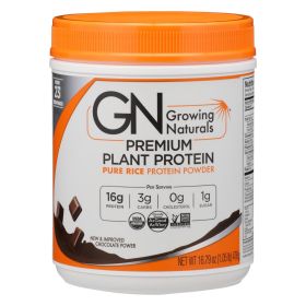 Growing Naturals Organic Rice Protein Powder, Chocolate - 1 Each - 16.79 Oz - Default