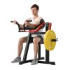 Bicep Tricep Curl Machine with Adjustable Seat, Bicep Curls and Tricep Extension Machine Home Gym - as Pic