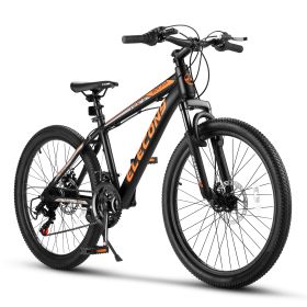 A24299 Rycheer Elecony 24 inch Mountain Bike Bicycle for Adults Aluminium Frame Bike Shimano 21-Speed with Disc Brake - as Pic