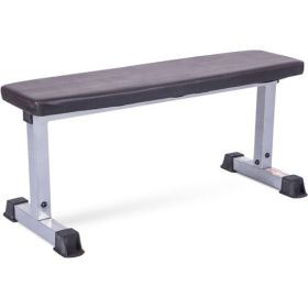 Strength Flat Utility Weight Bench (600 lb Weight Capacity) - Gray