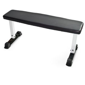 Strength Flat Utility Weight Bench (600 lb Weight Capacity) - White