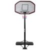 43 Inch Indoor/Outdoor Height Adjustable Basketball Hoop - as show