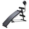 Home Incline Curved Adjustable Workout Fitness Sit Up Bench - Black - Exercise & Fitness