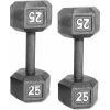 Barbell Cast Iron Dumbbell, 25 Lb. Pair - 50lbstotal