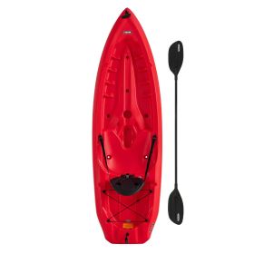 sporDaylite 8 ft Sit-on-Top Kayak, Red (90775) - limegreen