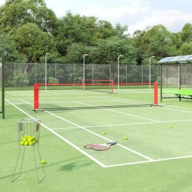 Tennis Net Black and Red 196.9"x39.4"x34.3" Polyester - 93758