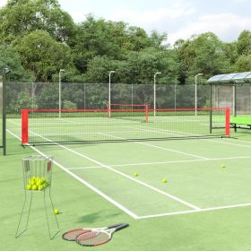 Tennis Net Black and Red 236.2"x39.4"x34.3" Polyester - 93759