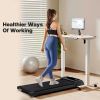 Under Desk Treadmill , Walking Treadmill 2 in 1 for Walking , Quiet and Powerful, Installation-Free - as Pic