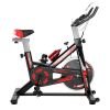 Indoor Cycling Professional Fitness Cycling Exercise Bike With LCD Monitor - Black & Red - Professional Exercise Bikes