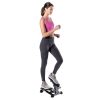 Mini Stepper with Monitor - Low Impact Black and Gray Stepper- Great Design for at Home Workouts - Step Machines - Black and Gray