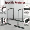 Power Tower Dip Station with Bench Pull Up Bar Stand Adjustable Height Heavy Duty Multi-Function Fitness Training Equipment - as Pic