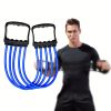 Chest Expander; Exercise Resistance Bands For Chest Arm Legs Shoulder Back Muscles Training; With 5 Removable Ropes - Black