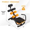 Adjustable Exercise Abdominal Muscles Core Fitness Trainers  Bench Machine - Orange - Exercise & Fitness