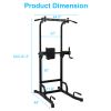 Power Tower Dip Station Pull Up Bar Exercise Tower for Home Gym Strength Training Workout Equipment - as Pic