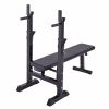 Adjustable Folding Multifunctional Workout Station Adjustable Workout Bench with Squat Rack - balck red XH - black