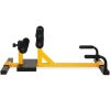 Home Gym 3-in-1 Sissy Squat Ab Workout  Sit-up Machine - Black & Yellow - Exercise & Fitness