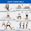 Speed Training Agility Ladder Exercise Ladders for Soccer Football Boxing Footwork Sports Speed Agility Training - 3.5M 7Panels