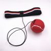 Boxing Reflex Ball Punching Ball on String with Headband Training Speed Reaction - red