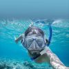 Smiling Shark Panoramic Wide View; Anti-Fog Scuba Diving Mask; Professional Snorkeling Gear - Panoramic Wide View