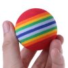 Outdoor Sport Golf Balls color Rainbow Stripe Balls FOAM Sponge plastic Golf Balls for Swing Practice Training Balls 20Pcs/bag - A