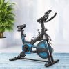 Adjustable Resistance Silent Belt Drive Gym Indoor Stationary Bike  - Black + Blue - Professional Exercise Bikes