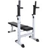 Fitness Workout Bench Straight Weight Bench - Black