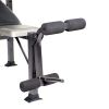 CAP Strength Standard Weight Bench with Leg Developer, 150lb upright weight capacity - black