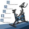 Adjustable Resistance Silent Belt Drive Gym Indoor Stationary Bike  - Black + Blue - Professional Exercise Bikes