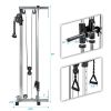 Lat Pulldown Machine Home Gym Fitness Silver - as pic