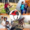 Safety Bicycle Helmet Adjustable Windproof Bike Helmet Sunshade Baseball Cap Anti UV Cycling Motorcycle Hat Leather Helmet - Red