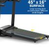 1.0 HP Folding Treadmill Electric Support Motorized Power Running Machine Trainer - as Pic