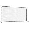 Football Rebounder Net Black 144.1"x35.4"x72" HDPE - Black