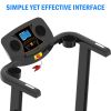 1.0 HP Folding Treadmill Electric Support Motorized Power Running Machine Trainer - as Pic