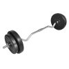 Curl Bar with Weights 66.1 lb - Black