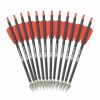 7.5" inch R9 Crossbow Bolts Carbon Arrows 2" Red Vanes with 100grain Broadhead - New