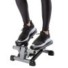 Mini Stepper with Monitor - Low Impact Black and Gray Stepper- Great Design for at Home Workouts - Step Machines - Black and Gray