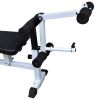 Weight Bench with Weight Rack; Barbell and Dumbbell Set 198.4 lb - Black